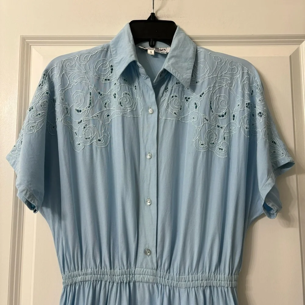 Vintage Embroidered Susan Macy Dress size Large - Picture 5 of 5